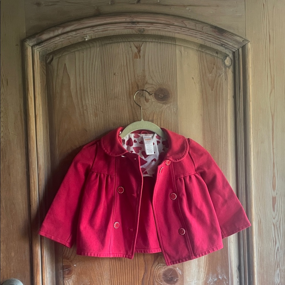 Gymboree Bright Red Girls' Pea Coat